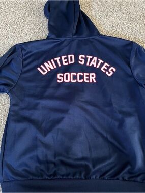 Team USA Soccer Navy Hooded zip Jacket - World Cup
